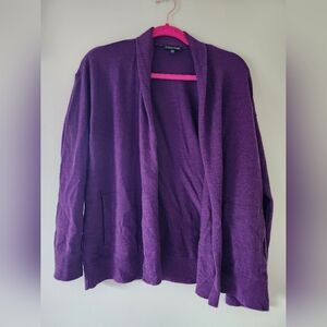 Eileen Fisher 100% Wool Cardigan Sweater